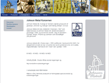 Tablet Screenshot of johnson-metal.dk
